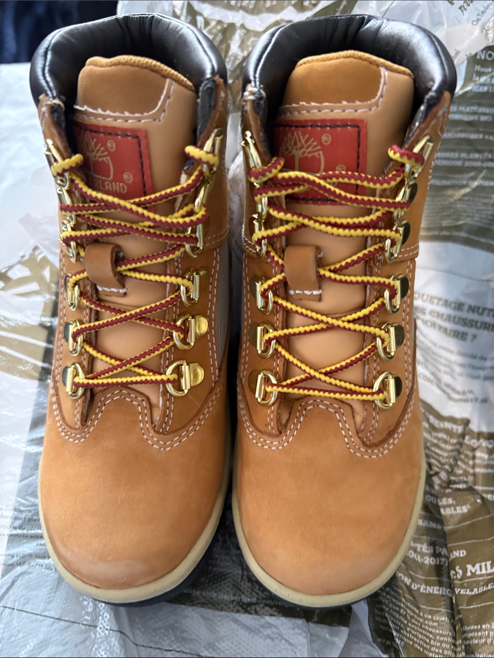 Timberland Kids' Wheat Brown Hiking Boots - Lace-Up Comfort